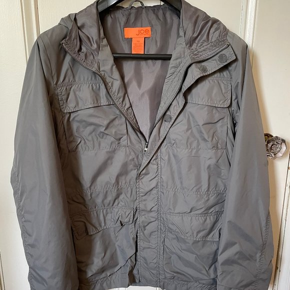 Joe Fresh Men's Gray Nylon Utility Windbreaker, Size L - Picture 2 of 9